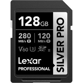 영국 렉사 sd카드 Lexar Silver Pro SD Card 128GB UHSII Memory V60 U3 C10 SDXC Up To 280MB/s