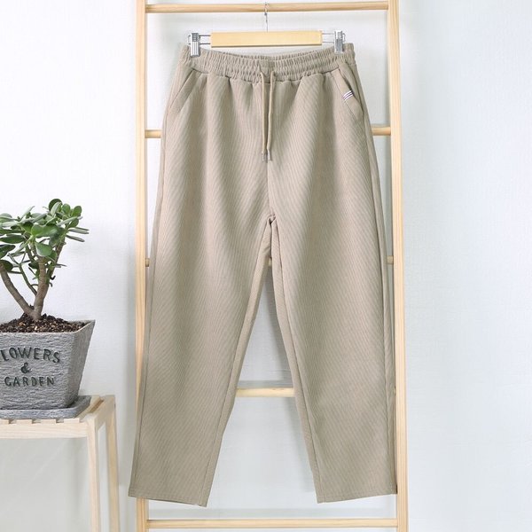 골덴 기본핏 여성 슬랙스 데일리 코듀로이 팬츠 빅사이즈 간절기 출근룩