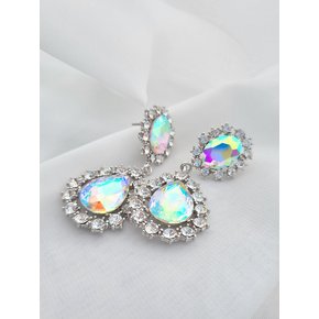 Aurora Crystal drop Shaped Earrings