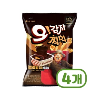  오감자찍먹 블랙알리오소스맛 봉지스낵 50g x 4개