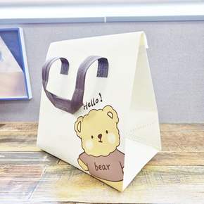 보온 보냉 베이지 백 도시락 런치 가방 배달 파우치 쿨러백