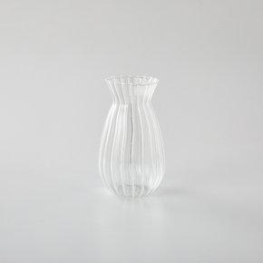 스트라이프 화병 리플 림 S 9X17cm 클리어