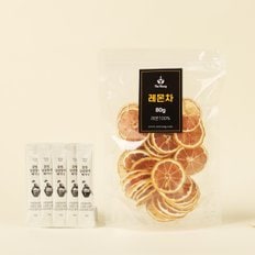 허니레몬 차 선물세트 (건조레몬80g) + 꿀스틱