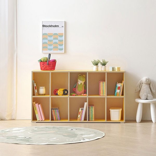 도담 키즈 2단 낮은책장 전면책장 교구장 1200 DO5110R (착불)