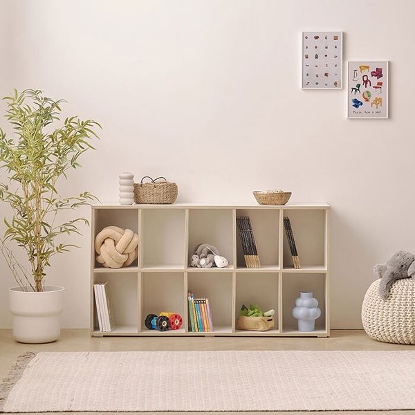 도담 키즈 2단 낮은책장 전면책장 교구장 1200 DO5110R (착불)