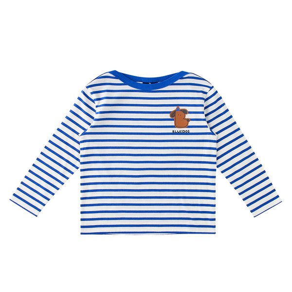 [여주점] [오프라벨 여주점] 블루독 (BL) 블루B.스트라이프 티셔츠 (24A75-330-09)