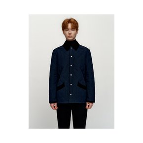 Corduroy Quilting Jumper_Navy