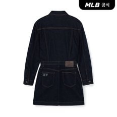 [코리아공식] 여성 베이직 스몰로고 긴팔 데님 원피스 NY (D.Navy)