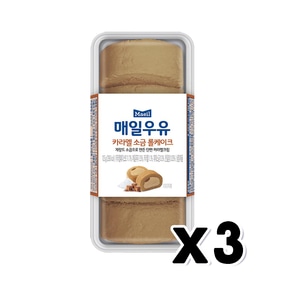 매일우유 카라멜 소금롤케이크 디저트빵 105g x 3개