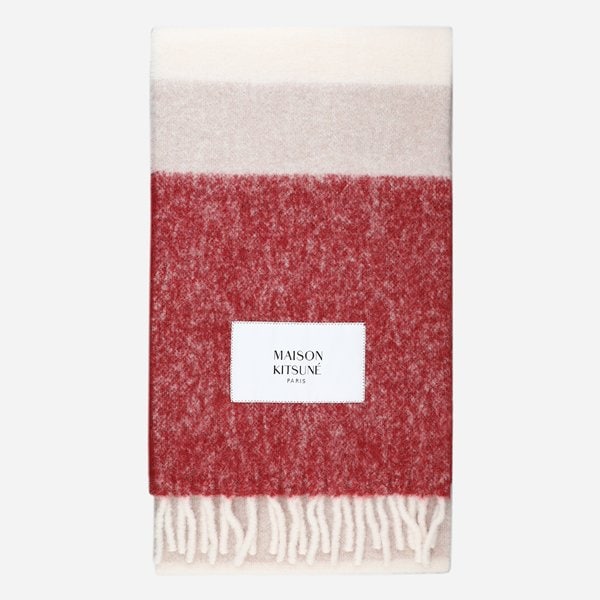 [시흥점] 5F PM06203WA0022 0390 알파카 스트라이프 머플러 레드