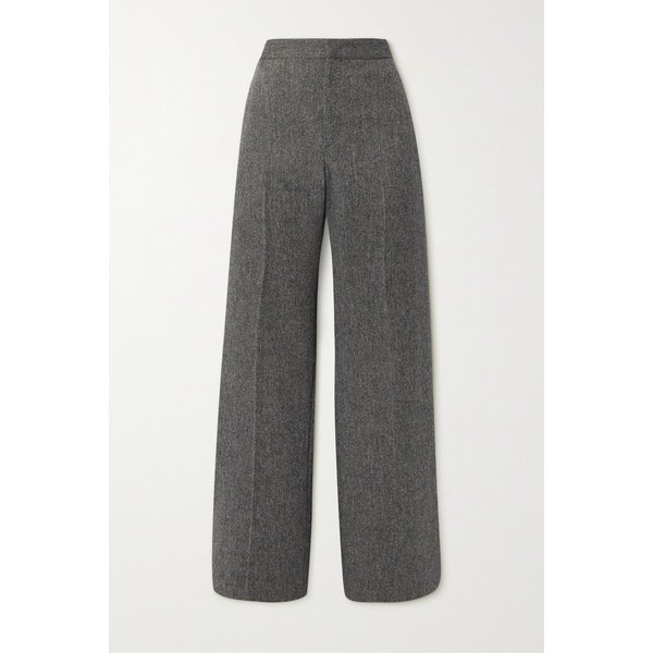 스칼리 헤링본 울 혼방 스트레이트 팬츠 그레이 1647597325950560