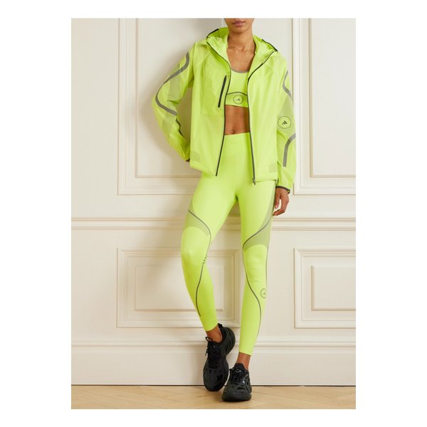 바이스텔라매카트니 트루페이스 후드 네온  셸 트랙 재킷 라임 그린 1647597360131902