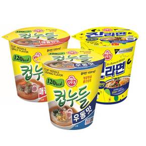 소컵 6컵씩 컵누들 매콤+컵누들 우동+진라면 순한