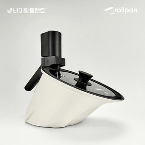 롤팬 NEW 오리지널 자동회전냄비 (크림)