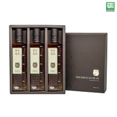 초산정 현미식초 흑초 1560ml(520mlX3병) 선물세트 / 식초명가 자연발효식초