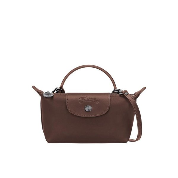 26FW 롱샴 르 플리아쥬 엑스트라 XS 레더 파우치 34205987 002 MOCHA DOM
