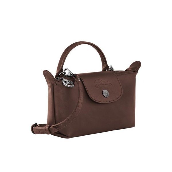 26FW 롱샴 르 플리아쥬 엑스트라 XS 레더 파우치 34205987 002 MOCHA DOM
