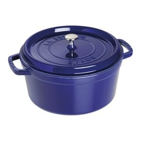 staub 28cm] La Cocotte Round 40510-285 스토우브 [피코 코콧 라운드 그랑블루 큰 양손 주물