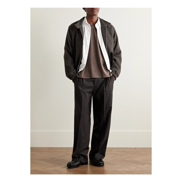 엠에프펜 뉴 가먼트 다이 브러시드  코튼 저지 티셔츠 브라운 46376663162868330