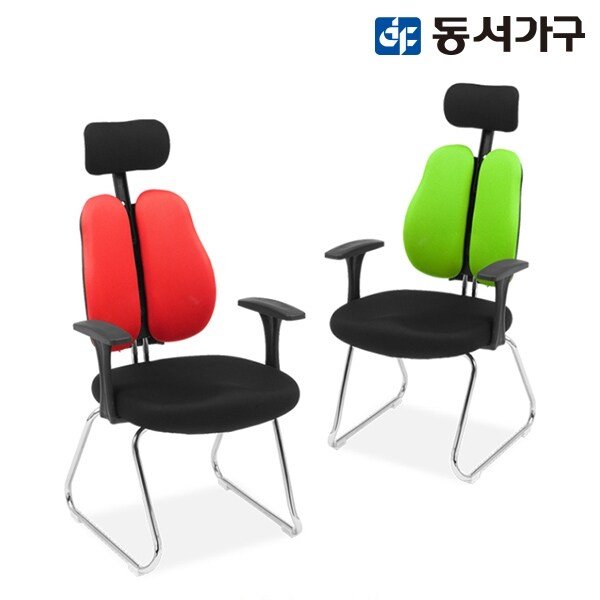 [동서가구] 심포니 더블백 메쉬 체어 (헤드형) DF904418