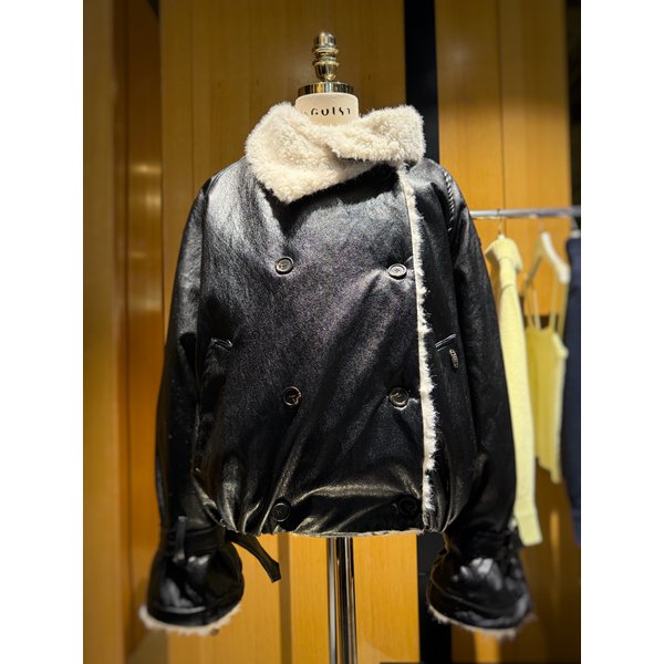 [시흥점] 여성 더블버튼 페이크 무스탕 자켓 (ES1EM200)