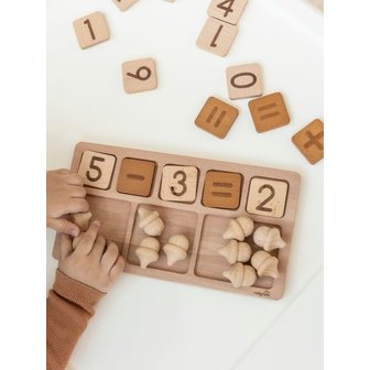놀그라미 원목 수연산 보드 Wooden math board