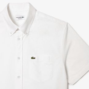 (남성) 레귤러핏 옥스포드 코튼 반팔 셔츠(CH1917-54G 001)화이트