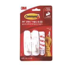 (3M) 코맨드 다용도 훅 중 (2입x3개)