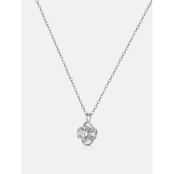 [랩다이아3부] 라 로사 14K 화이트 네크리스 A251UN1063W4H