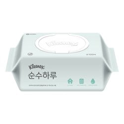 크리넥스 순수하루 물티슈 캡형 100매