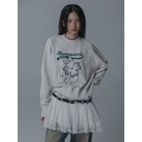 CREAM CAT ODRAPM SWEATSHIRTS_OATMEAL