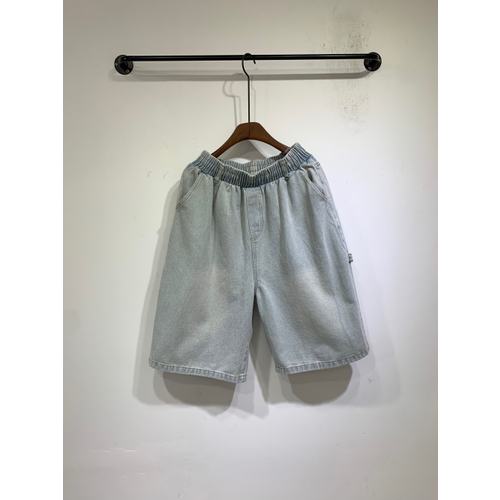 (S3XL)파무 데님 카펜더 벨트고리 밴딩 6부 버뮤다 와이드 팬츠 3color