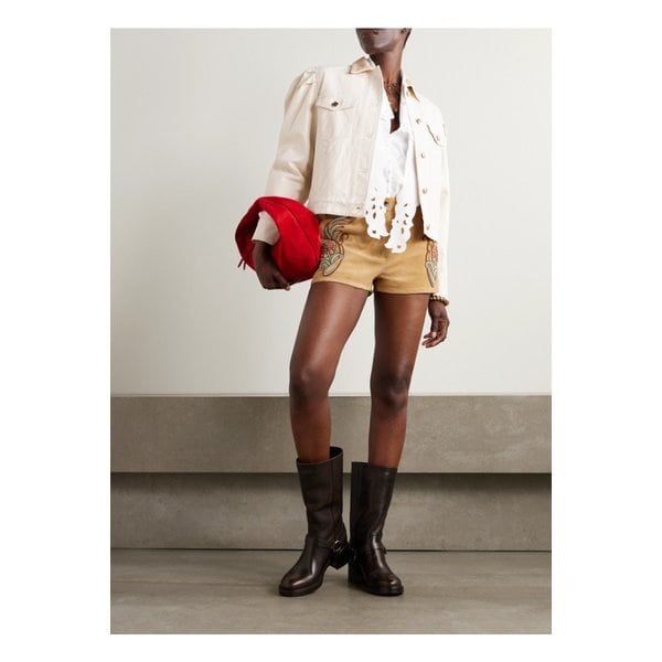 노리네아 코듀로이 트리밍 코튼 트윌 재킷 에크루 46376663162889837