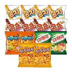 크라운 인기세트B (콘치/콘초, 66g, 각 4개 + 메이플콘, 74g, 2개 야채타