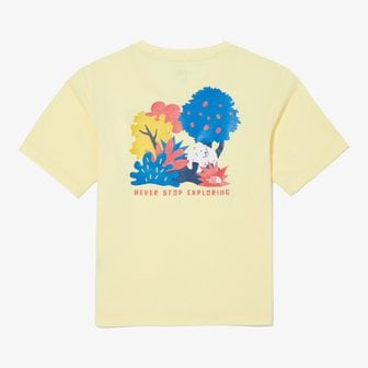 노스페이스키즈 NT7UQ09U 키즈 와일드 익스플로어 숏 슬리브 라운드티 KS WILD EXPLORE S/S R/TEE