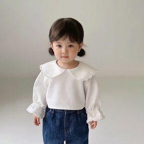 러플카라 여아동 레이스 긴팔 티셔츠 205619