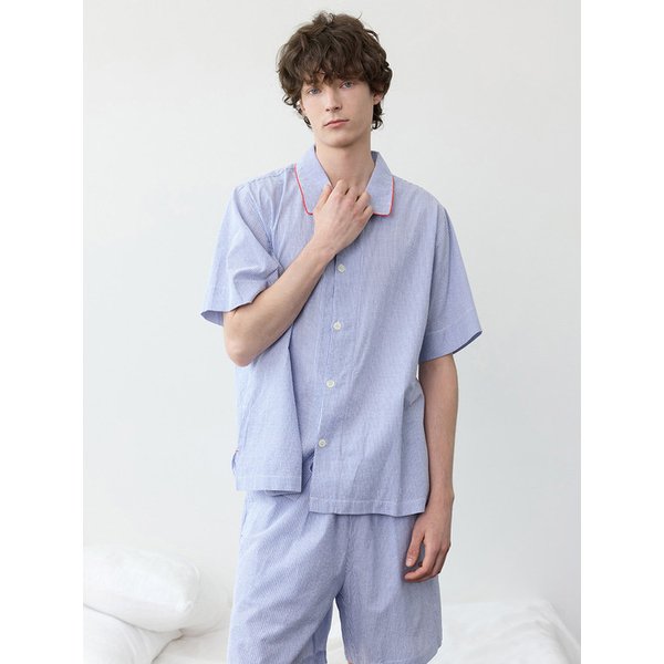 멜톤 스트라이프 남자 잠옷세트