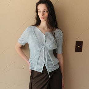 Layered Half-Sleeve Knit Cardigan KK6MP4360_31
