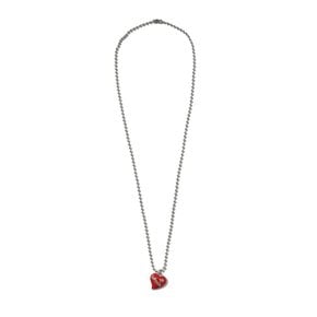 lotsyou_Doodle Heart star Necklace Red