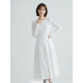 [에이루브] 플레어 레이스 스커트 AASESK102D