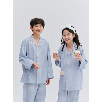 엠엠즈 26 s/s Silk Fit Bluessy Kids Long-Sleeved Pajamas Set