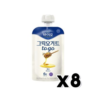  매일 바이오 그릭요거트 허니 마시는요거트 120g x 8개