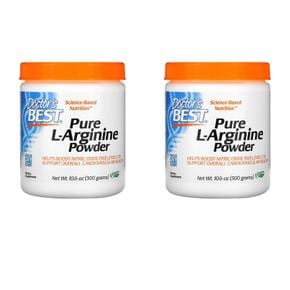 [해외직구] 닥터스베스트 퓨어 L-아르기닌 파우더 300g 2팩 Doctor`s Best Pure L-Arginine Powder