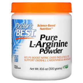 [해외직구] 닥터스베스트 퓨어 L-아르기닌 파우더 300g 2팩 Doctor`s Best Pure L-Arginine Powder