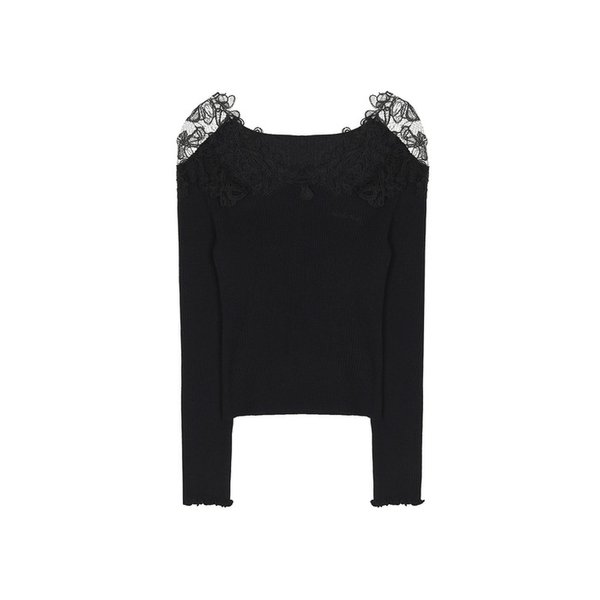 LACE OFF-SHOULDER TOP_WHITE