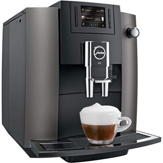  독일 유라 커피머신 Jura E6 다크 Inox Freestanding Espresso 머신 스테인리스 스틸 1.9 L 16 c