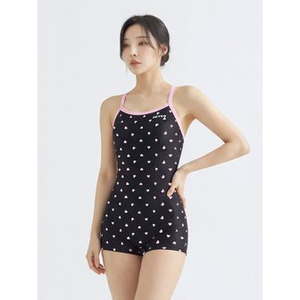 제테스 여성 밸런스핏 러빙하트 X백 2부 실내수영복 PINK L9A5023