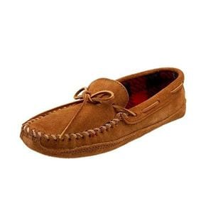 미국 미네통카 모카신 Minnetonka Mens Double Bottom Fleece Slipper 1427116