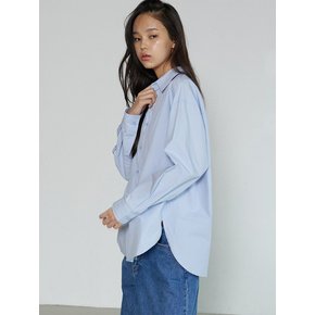 OVERSIZED COTTON SHIRTS POWDER BLUE