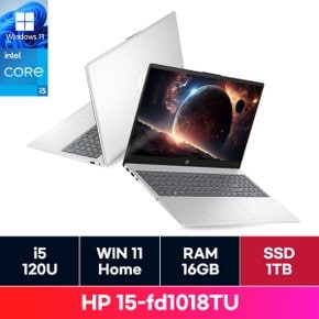 HP 15-fd1018TU 14세대 i5/윈11홈포함/가벼운/가성비/사무용 노트북 (16G / 1TB) 교체 ON